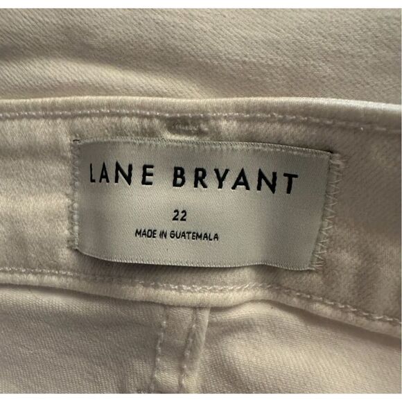 New! Lane Bryant Signature Fit White Skinny Jeans Sz 22 - Picture 4 of 5
